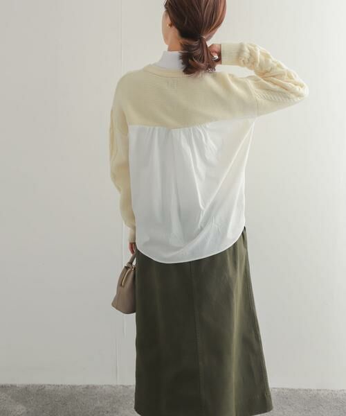 URBAN RESEARCH DOORS / アーバンリサーチ ドアーズ ニット・セーター | アラン柄バックシャツプルオーバー | 詳細20