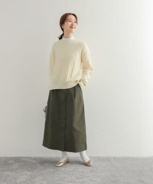 URBAN RESEARCH DOORS / アーバンリサーチ ドアーズ ニット・セーター | アラン柄バックシャツプルオーバー | 詳細23