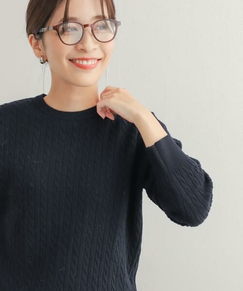 URBAN RESEARCH DOORS / アーバンリサーチ ドアーズ ニット・セーター | ウール混ケーブルコンパクトニット | 詳細13