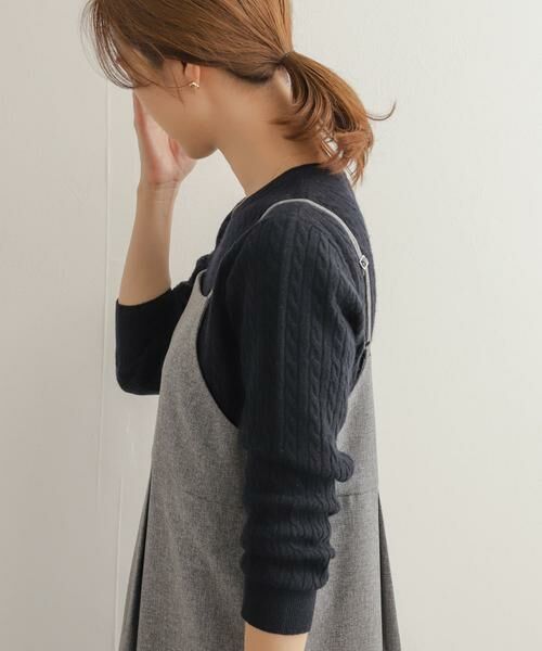 URBAN RESEARCH DOORS / アーバンリサーチ ドアーズ ニット・セーター | ウール混ケーブルコンパクトニット | 詳細3