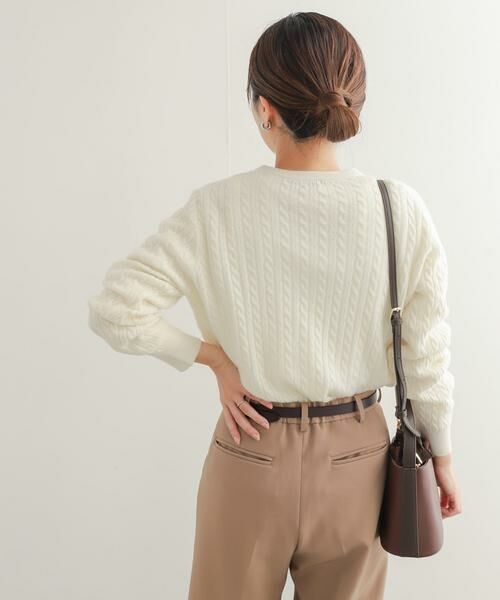 URBAN RESEARCH DOORS / アーバンリサーチ ドアーズ ニット・セーター | ウール混ケーブルコンパクトニット | 詳細29