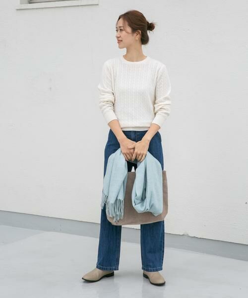 URBAN RESEARCH DOORS / アーバンリサーチ ドアーズ ニット・セーター | ウール混ケーブルコンパクトニット | 詳細23