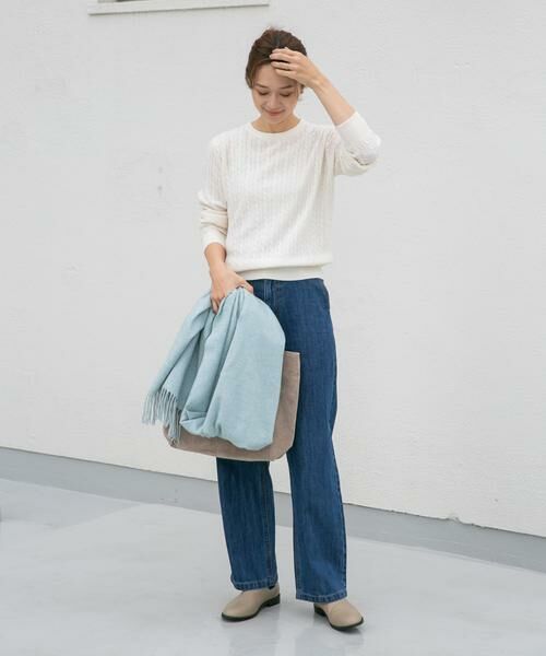 URBAN RESEARCH DOORS / アーバンリサーチ ドアーズ ニット・セーター | ウール混ケーブルコンパクトニット | 詳細24