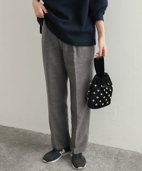 URBAN RESEARCH DOORS / アーバンリサーチ ドアーズ その他パンツ | ウールミックストラウザー(グレー)