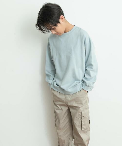 URBAN RESEARCH DOORS / アーバンリサーチ ドアーズ トップス | 裏毛クルーネック切替スウェット(KIDS) | 詳細1