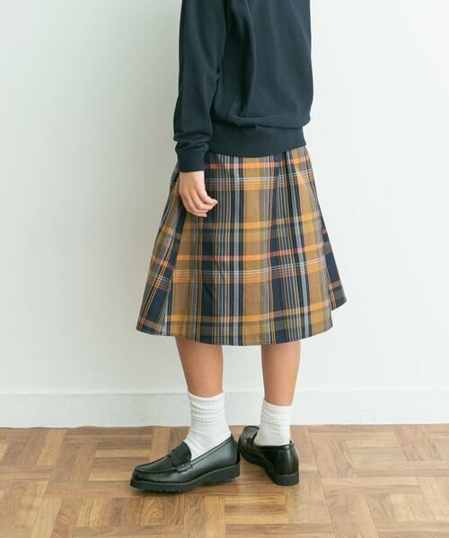 URBAN RESEARCH DOORS / アーバンリサーチ ドアーズ パンツ | 『親子リンク』カラーチェックスカート(KIDS) | 詳細1