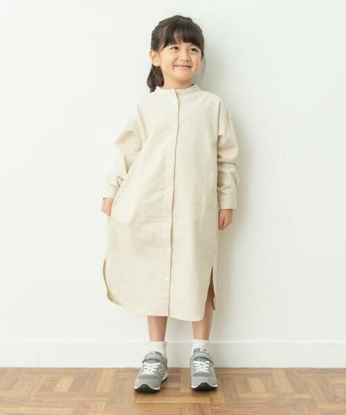 URBAN RESEARCH DOORS / アーバンリサーチ ドアーズ ワンピース | 『親子リンク』『UR TECH』コーデュロイシャツワンピース(KIDS) | 詳細1