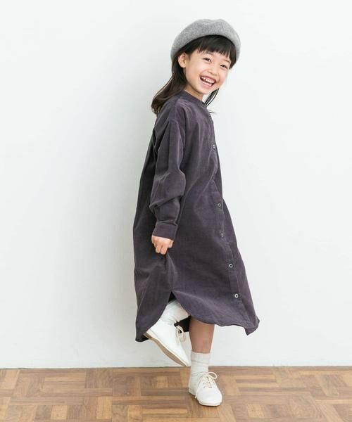URBAN RESEARCH DOORS / アーバンリサーチ ドアーズ ワンピース | 『親子リンク』『UR TECH』コーデュロイシャツワンピース(KIDS) | 詳細15
