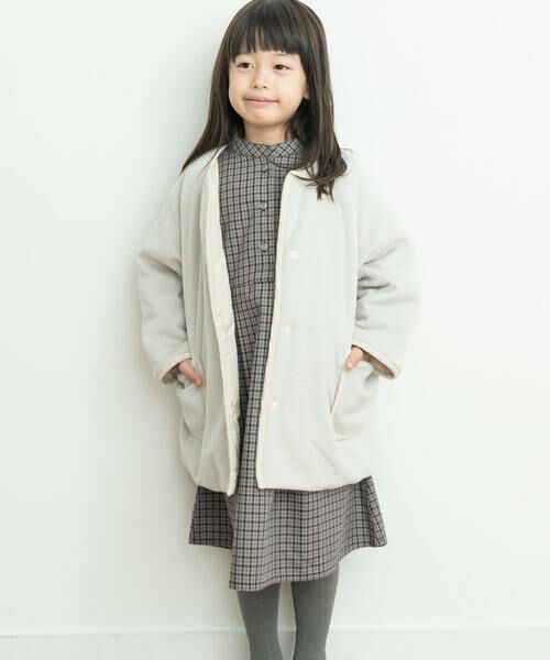 URBAN RESEARCH DOORS / アーバンリサーチ ドアーズ アウター | リバーシブルフリースコート(KIDS) | 詳細11