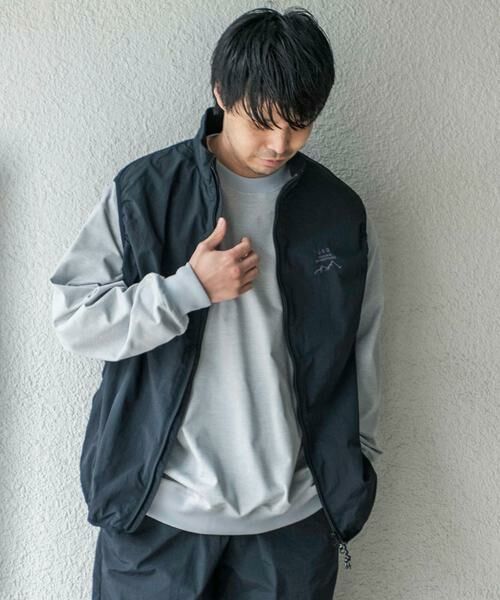 URBAN RESEARCH DOORS / アーバンリサーチ ドアーズ その他アウター | 『セットアップ対応』URDリップストップナイロンベスト（ブラック）