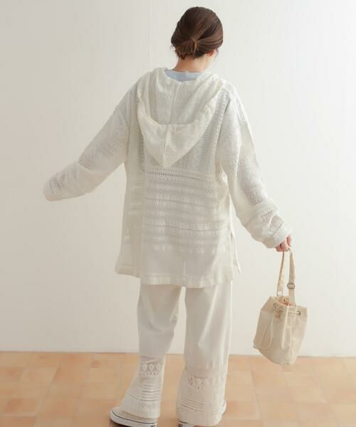 URBAN RESEARCH DOORS / アーバンリサーチ ドアーズ その他トップス | コットンレースフーディープルオーバー | 詳細11