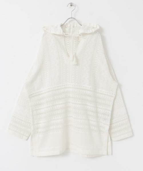 URBAN RESEARCH DOORS / アーバンリサーチ ドアーズ その他トップス | コットンレースフーディープルオーバー | 詳細14