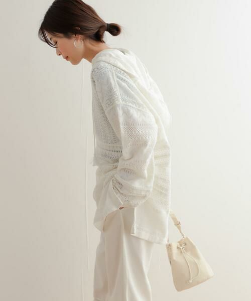 URBAN RESEARCH DOORS / アーバンリサーチ ドアーズ その他トップス | コットンレースフーディープルオーバー | 詳細5