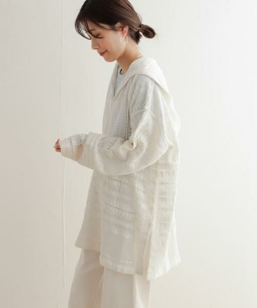 URBAN RESEARCH DOORS / アーバンリサーチ ドアーズ その他トップス | コットンレースフーディープルオーバー | 詳細6