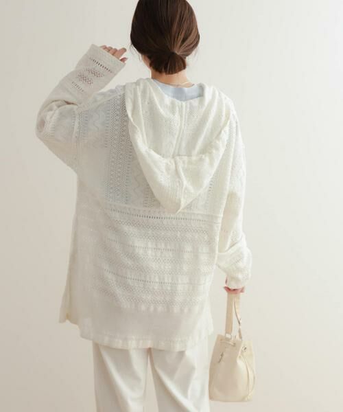 URBAN RESEARCH DOORS / アーバンリサーチ ドアーズ その他トップス | コットンレースフーディープルオーバー | 詳細7