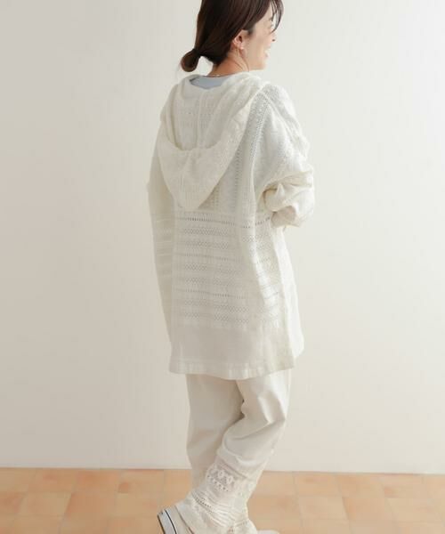 URBAN RESEARCH DOORS / アーバンリサーチ ドアーズ その他トップス | コットンレースフーディープルオーバー | 詳細8