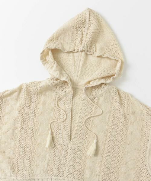 URBAN RESEARCH DOORS / アーバンリサーチ ドアーズ その他トップス | コットンレースフーディープルオーバー | 詳細30