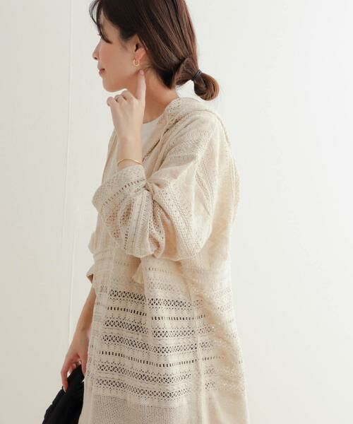 URBAN RESEARCH DOORS / アーバンリサーチ ドアーズ その他トップス | コットンレースフーディープルオーバー | 詳細21