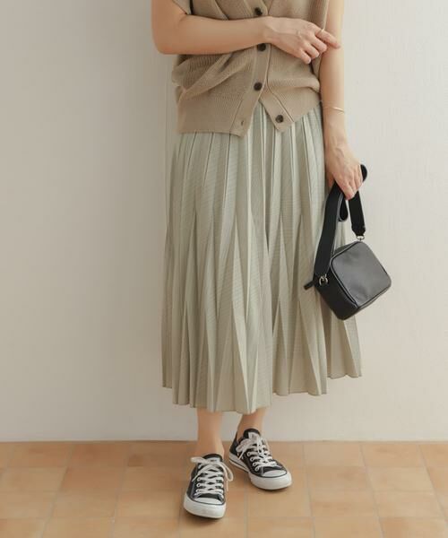 URBAN RESEARCH DOORS / アーバンリサーチ ドアーズ スカート | オパール加工変形プリーツスカート | 詳細1