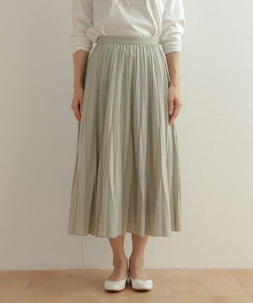URBAN RESEARCH DOORS / アーバンリサーチ ドアーズ スカート | オパール加工変形プリーツスカート | 詳細10