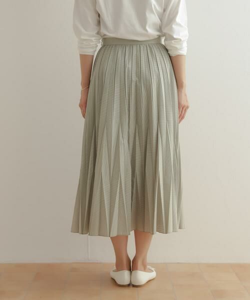 URBAN RESEARCH DOORS / アーバンリサーチ ドアーズ スカート | オパール加工変形プリーツスカート | 詳細12