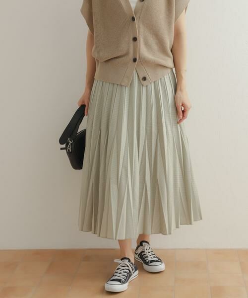 URBAN RESEARCH DOORS / アーバンリサーチ ドアーズ スカート | オパール加工変形プリーツスカート | 詳細2