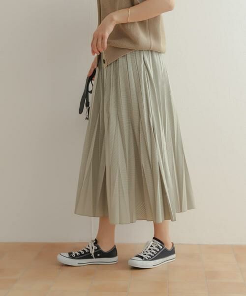 URBAN RESEARCH DOORS / アーバンリサーチ ドアーズ スカート | オパール加工変形プリーツスカート | 詳細3