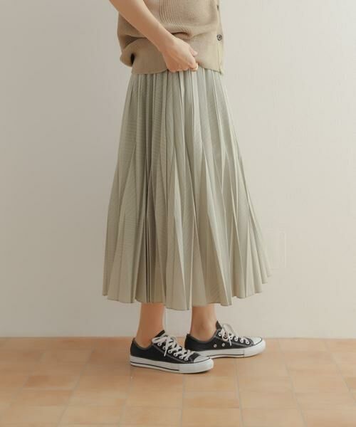 URBAN RESEARCH DOORS / アーバンリサーチ ドアーズ スカート | オパール加工変形プリーツスカート | 詳細5