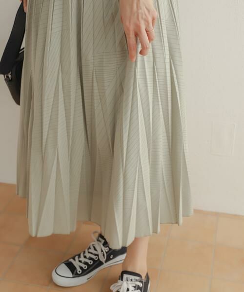 URBAN RESEARCH DOORS / アーバンリサーチ ドアーズ スカート | オパール加工変形プリーツスカート | 詳細7