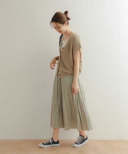 URBAN RESEARCH DOORS / アーバンリサーチ ドアーズ スカート | オパール加工変形プリーツスカート | 詳細9