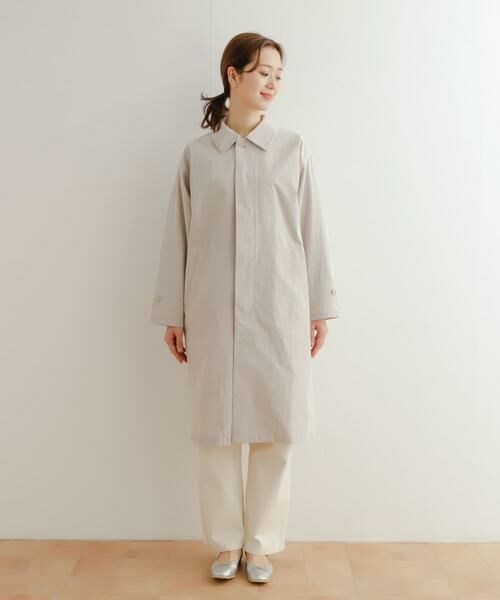URBAN RESEARCH DOORS / アーバンリサーチ ドアーズ ステンカラーコート | 塩縮コットンステンカラーコート | 詳細11