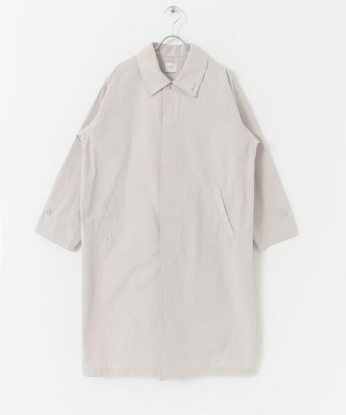 URBAN RESEARCH DOORS / アーバンリサーチ ドアーズ ステンカラーコート | 塩縮コットンステンカラーコート | 詳細14