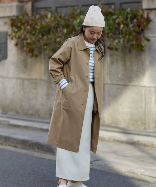 URBAN RESEARCH DOORS / アーバンリサーチ ドアーズ ステンカラーコート | 塩縮コットンステンカラーコート | 詳細25