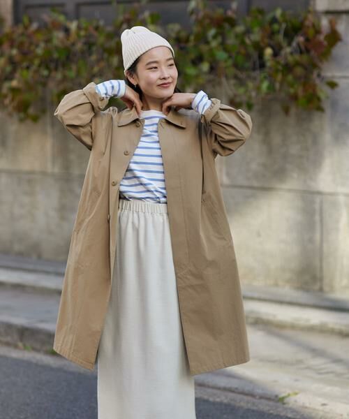 URBAN RESEARCH DOORS / アーバンリサーチ ドアーズ ステンカラーコート | 塩縮コットンステンカラーコート | 詳細27