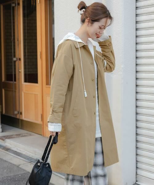 URBAN RESEARCH DOORS / アーバンリサーチ ドアーズ ステンカラーコート | 塩縮コットンステンカラーコート | 詳細17