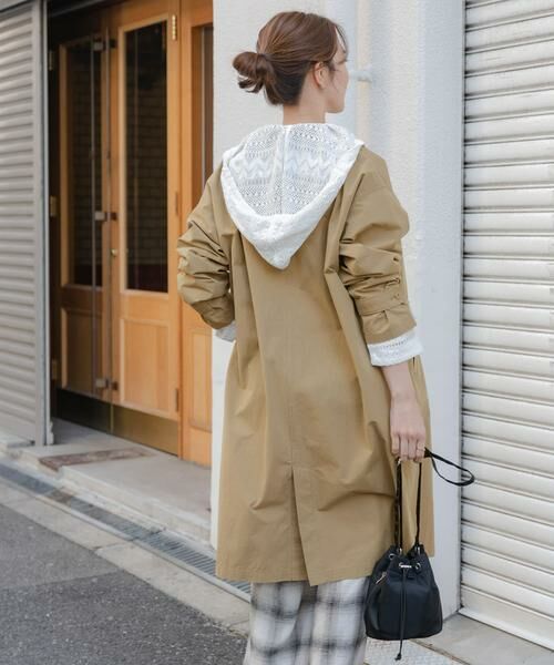 URBAN RESEARCH DOORS / アーバンリサーチ ドアーズ ステンカラーコート | 塩縮コットンステンカラーコート | 詳細18