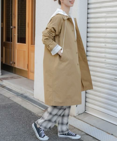 URBAN RESEARCH DOORS / アーバンリサーチ ドアーズ ステンカラーコート | 塩縮コットンステンカラーコート | 詳細19