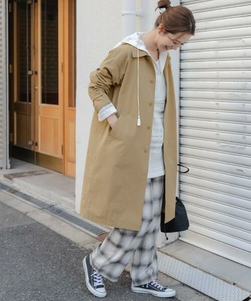 URBAN RESEARCH DOORS / アーバンリサーチ ドアーズ ステンカラーコート | 塩縮コットンステンカラーコート | 詳細20