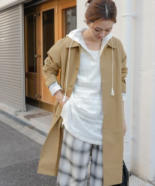 URBAN RESEARCH DOORS / アーバンリサーチ ドアーズ ステンカラーコート | 塩縮コットンステンカラーコート | 詳細22