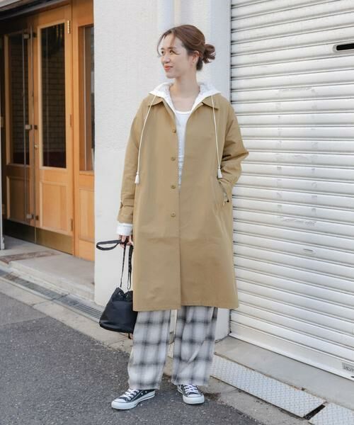 URBAN RESEARCH DOORS / アーバンリサーチ ドアーズ ステンカラーコート | 塩縮コットンステンカラーコート | 詳細23