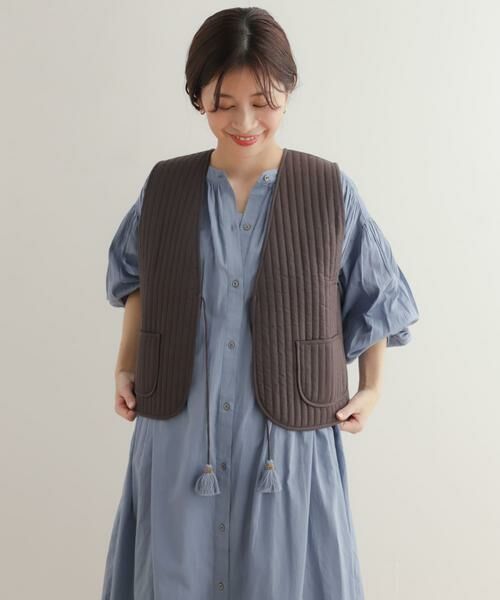 URBAN RESEARCH DOORS / アーバンリサーチ ドアーズ ダウンジャケット・ベスト | コットンリバーシブルキルティングベスト | 詳細10