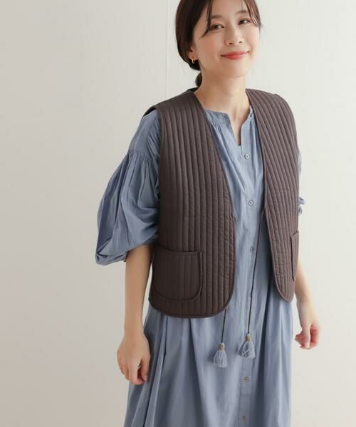 URBAN RESEARCH DOORS / アーバンリサーチ ドアーズ ダウンジャケット・ベスト | コットンリバーシブルキルティングベスト | 詳細12