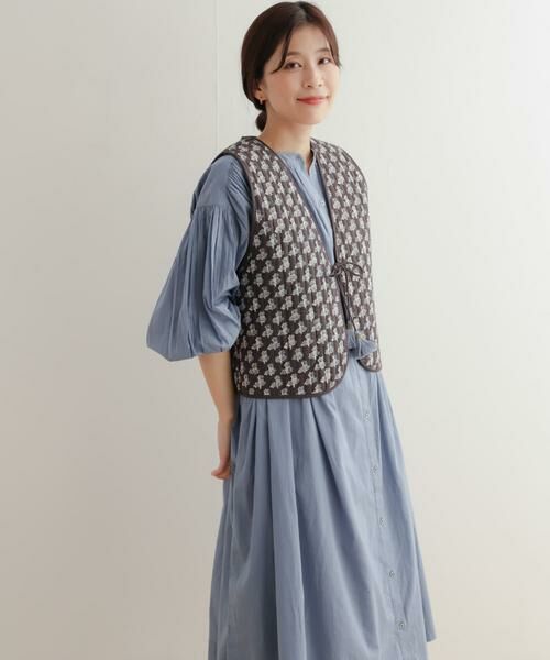 URBAN RESEARCH DOORS / アーバンリサーチ ドアーズ ダウンジャケット・ベスト | コットンリバーシブルキルティングベスト | 詳細4