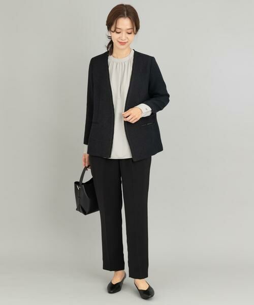 URBAN RESEARCH DOORS / アーバンリサーチ ドアーズ テーラードジャケット | ツイードVネックロングジャケット | 詳細6