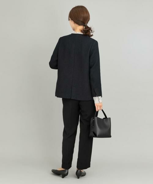 URBAN RESEARCH DOORS / アーバンリサーチ ドアーズ テーラードジャケット | ツイードVネックロングジャケット | 詳細8