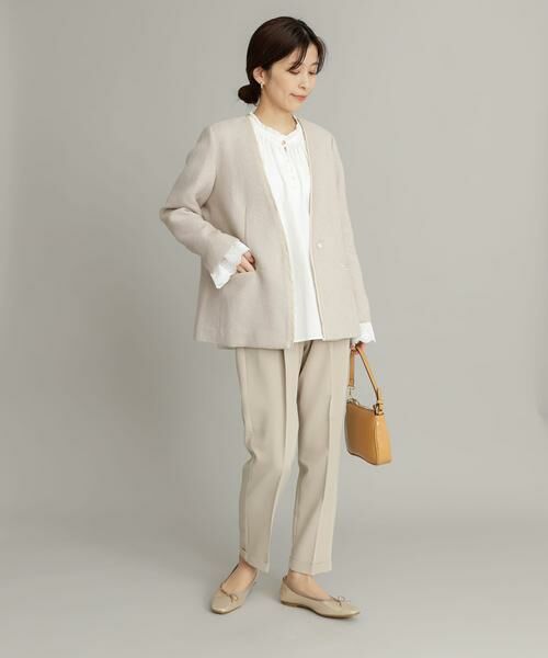 URBAN RESEARCH DOORS / アーバンリサーチ ドアーズ テーラードジャケット | ツイードVネックロングジャケット | 詳細26