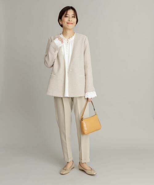 URBAN RESEARCH DOORS / アーバンリサーチ ドアーズ テーラードジャケット | ツイードVネックロングジャケット | 詳細27