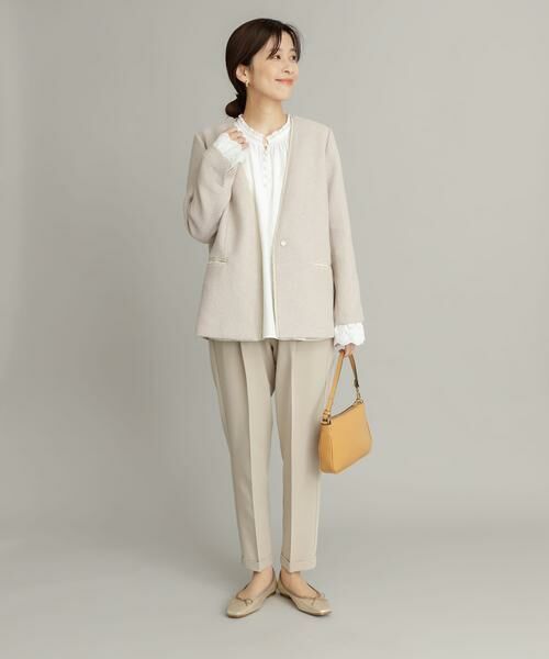 URBAN RESEARCH DOORS / アーバンリサーチ ドアーズ テーラードジャケット | ツイードVネックロングジャケット | 詳細28