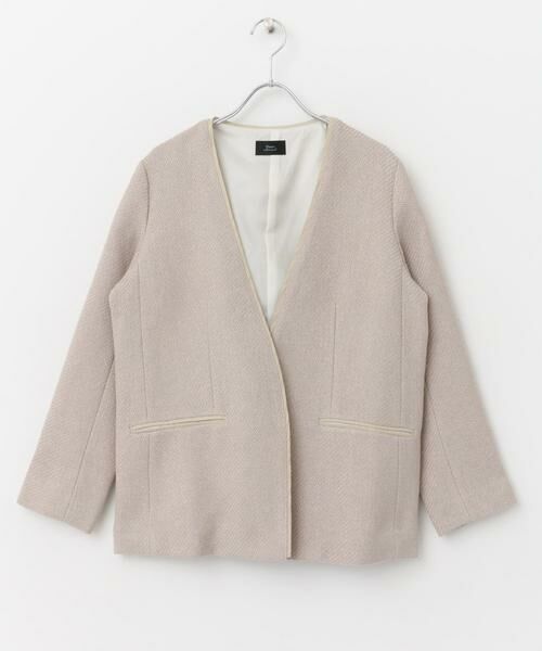 URBAN RESEARCH DOORS / アーバンリサーチ ドアーズ テーラードジャケット | ツイードVネックロングジャケット | 詳細29