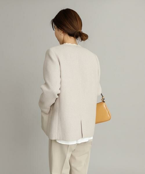 URBAN RESEARCH DOORS / アーバンリサーチ ドアーズ テーラードジャケット | ツイードVネックロングジャケット | 詳細19